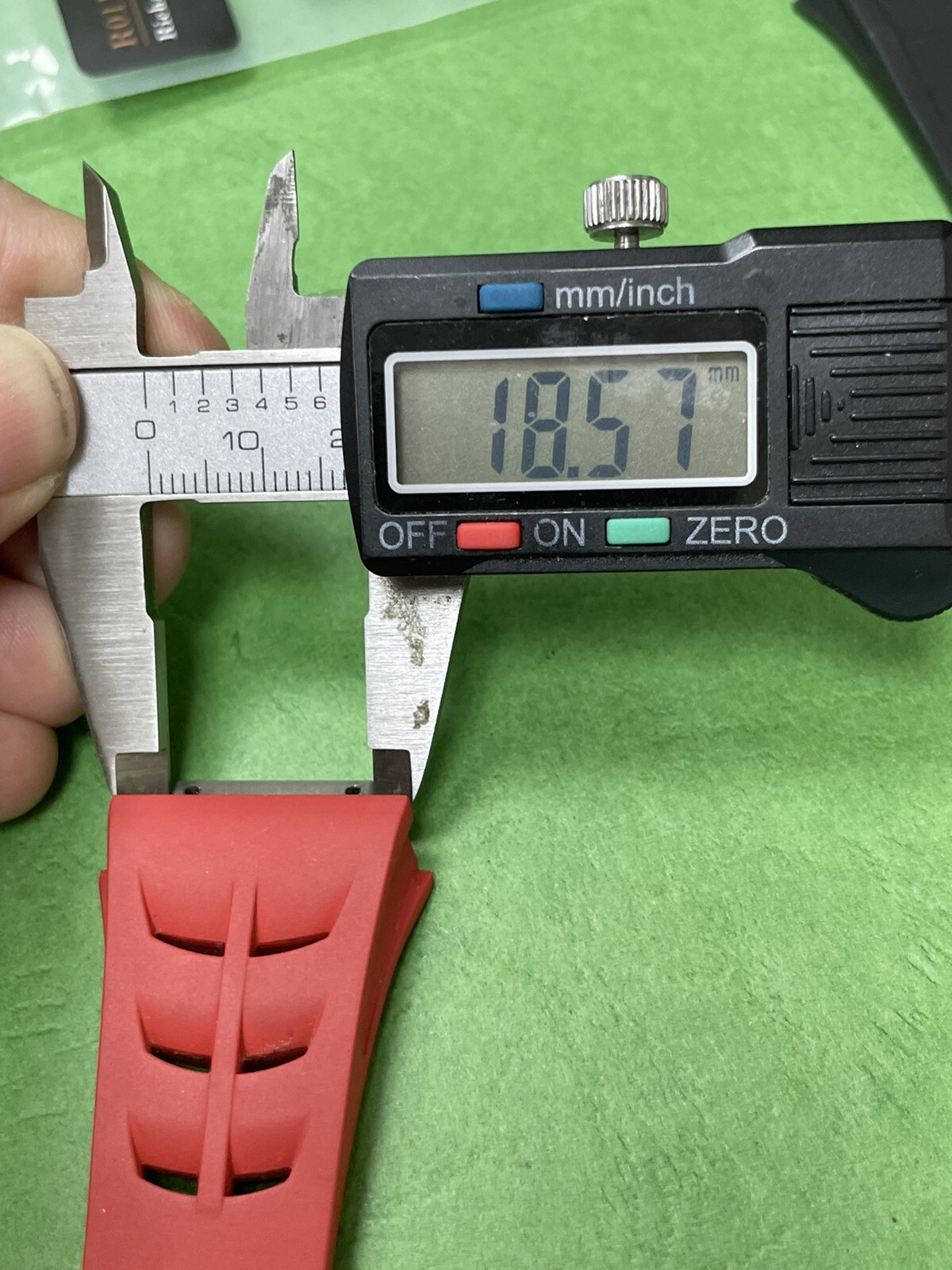 Authentic Vagenari Rubber Strap for Richard Mille RM011M Red Black Hkl150