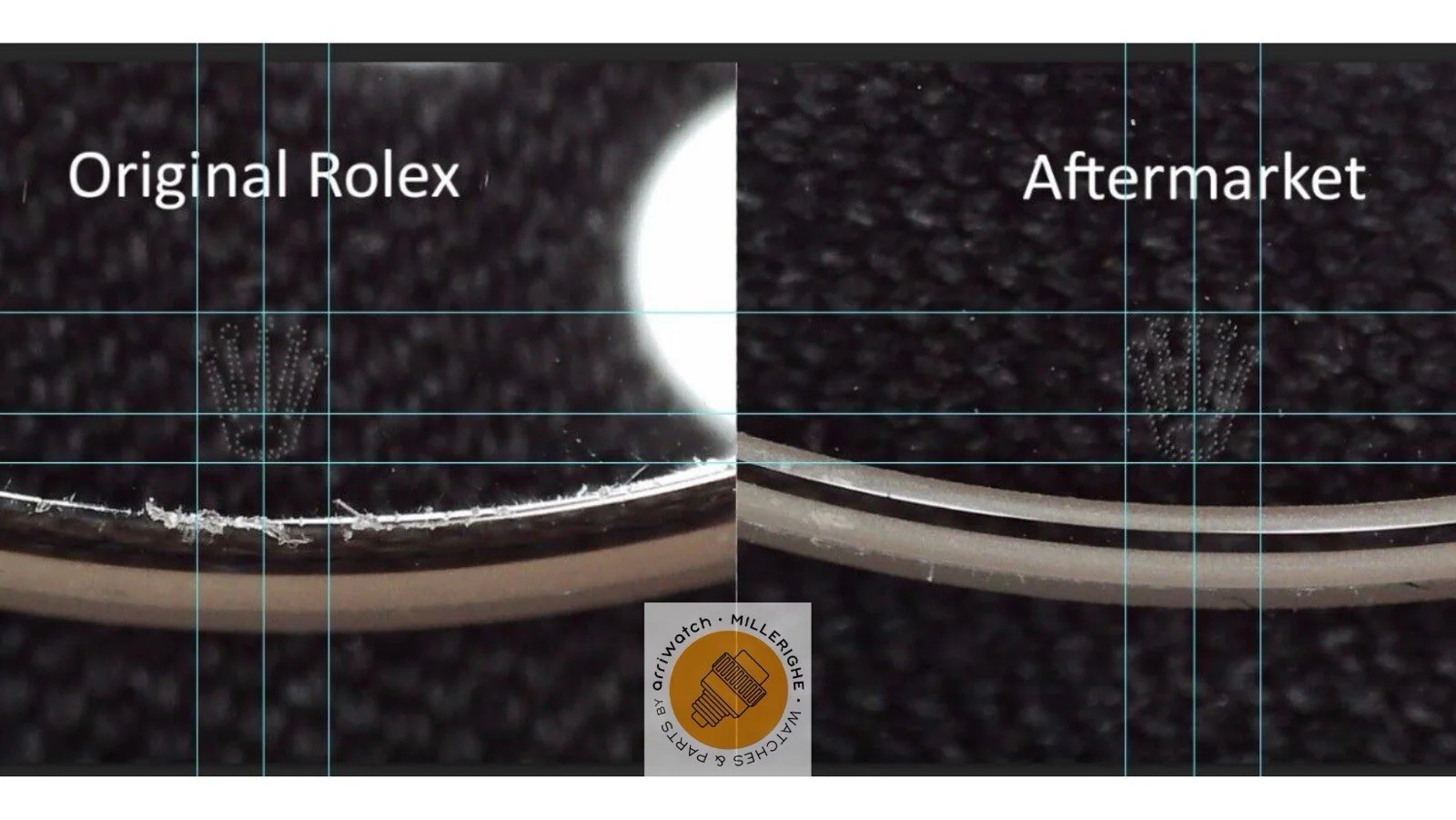 Rolex Sapphire Crystal 25- 295C- C1 Sapphire Glass LOGO Datejust Submariner GMT