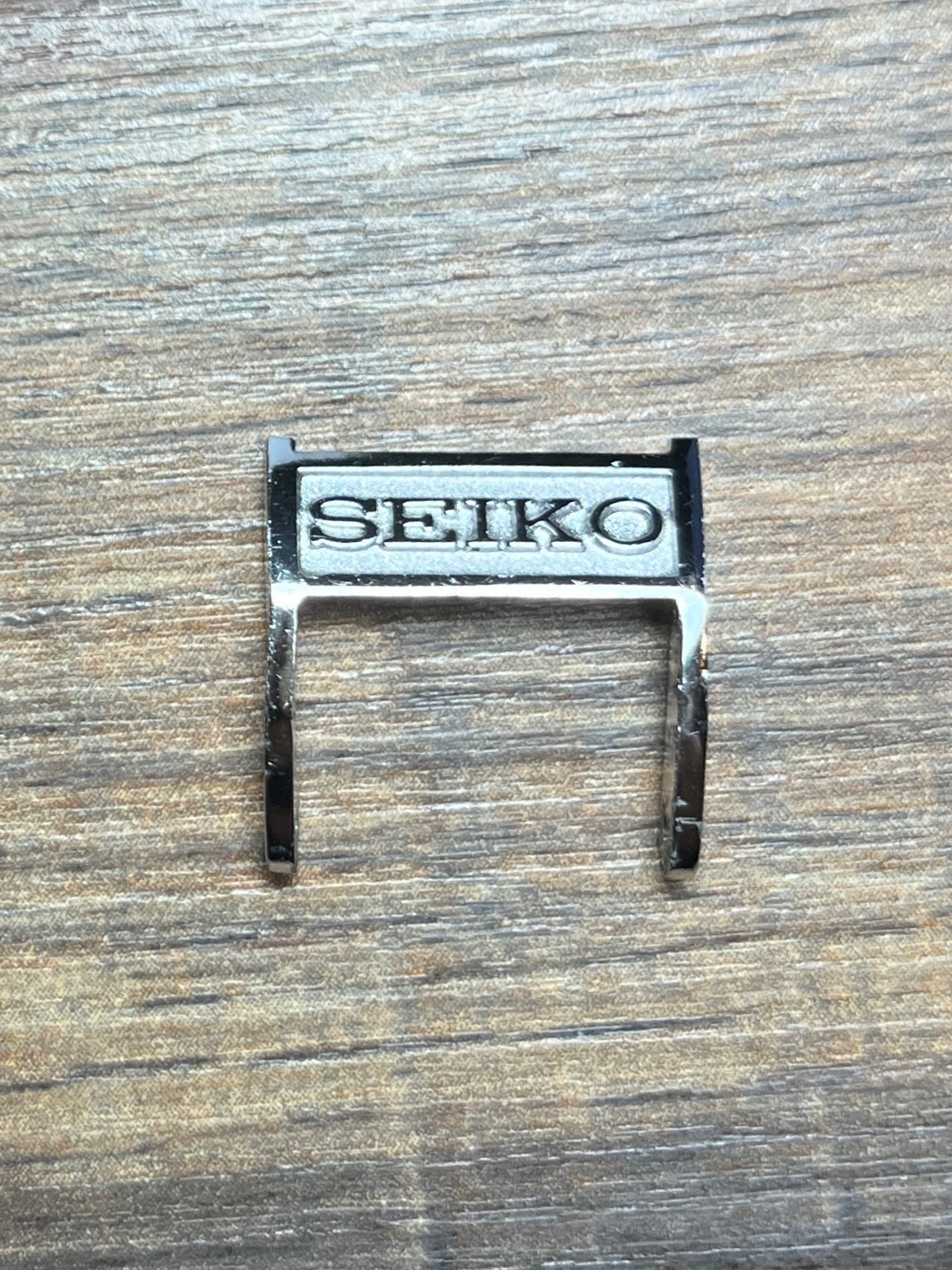 Seiko Buckle 15mm Silver Tone Vintage Original Used Watch Band Japan