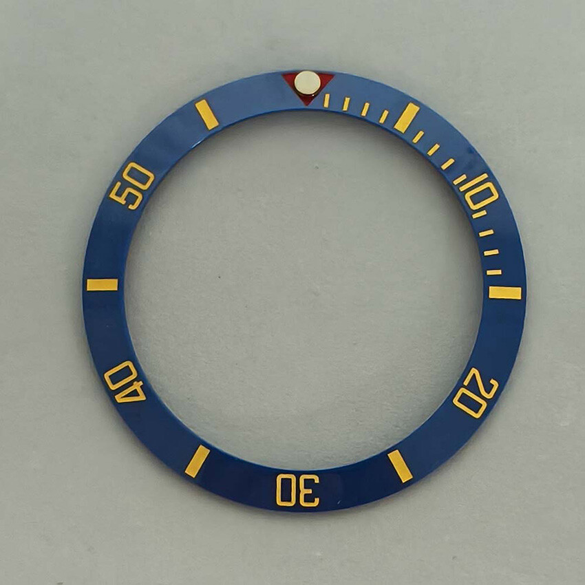 38MM 30.5MM SUB Bezel Beveled Ring Red Triangle Ceramic Bezel Watch Accessories