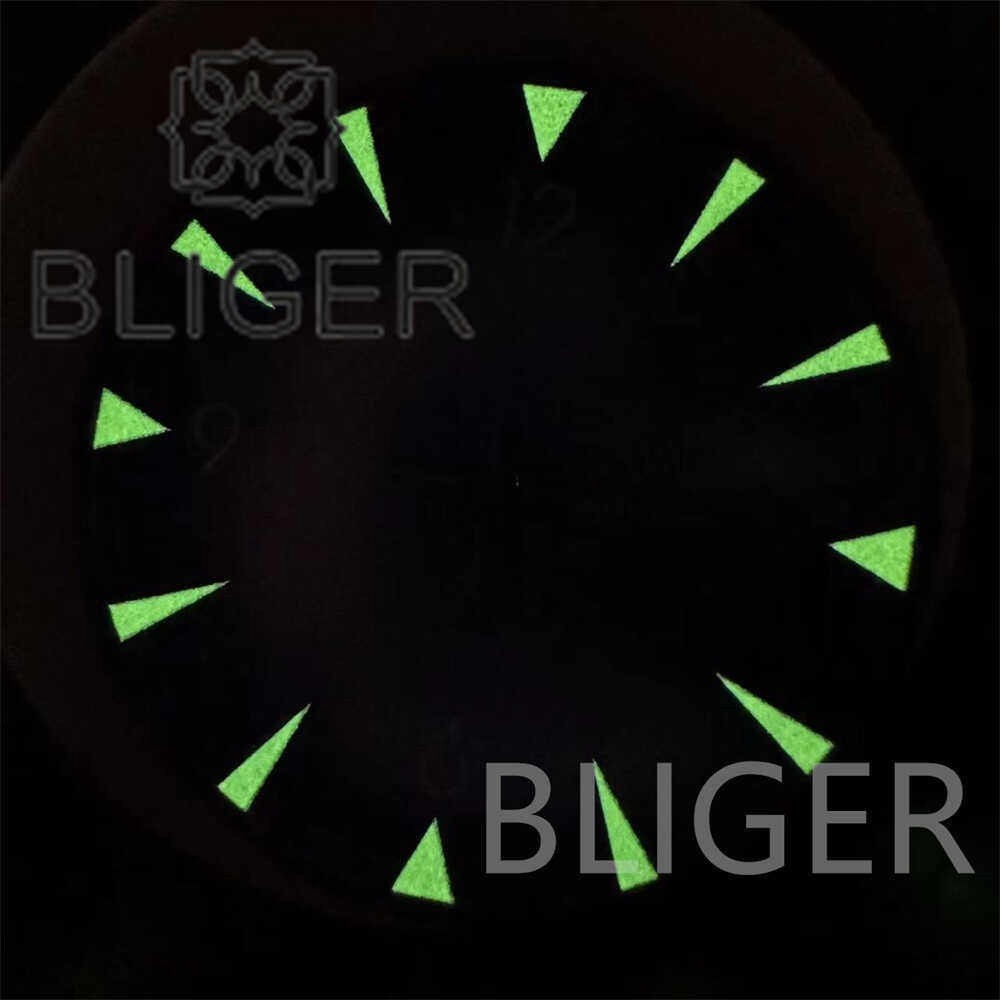 33mm Blue Black White Green Watch Dial Green Luminous for NH35 Movement Parts