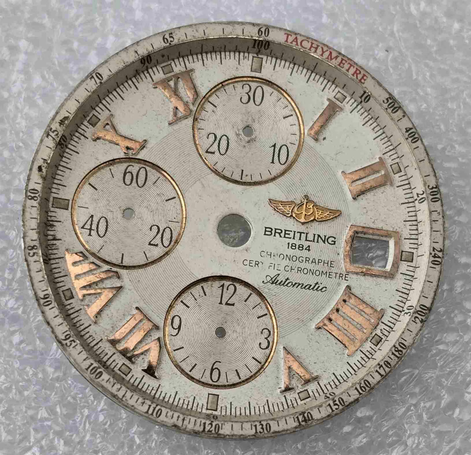 Vintage BREITLING Evolution A13356 Chronograph Dial A619. For Parts