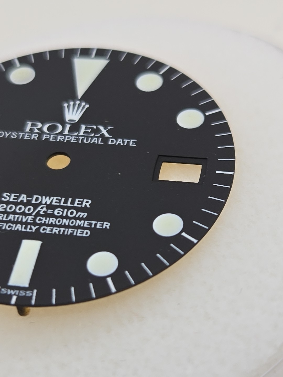Rolex Dial , Sea Dweller 1665, Service Dial , Green Glow , NOS
