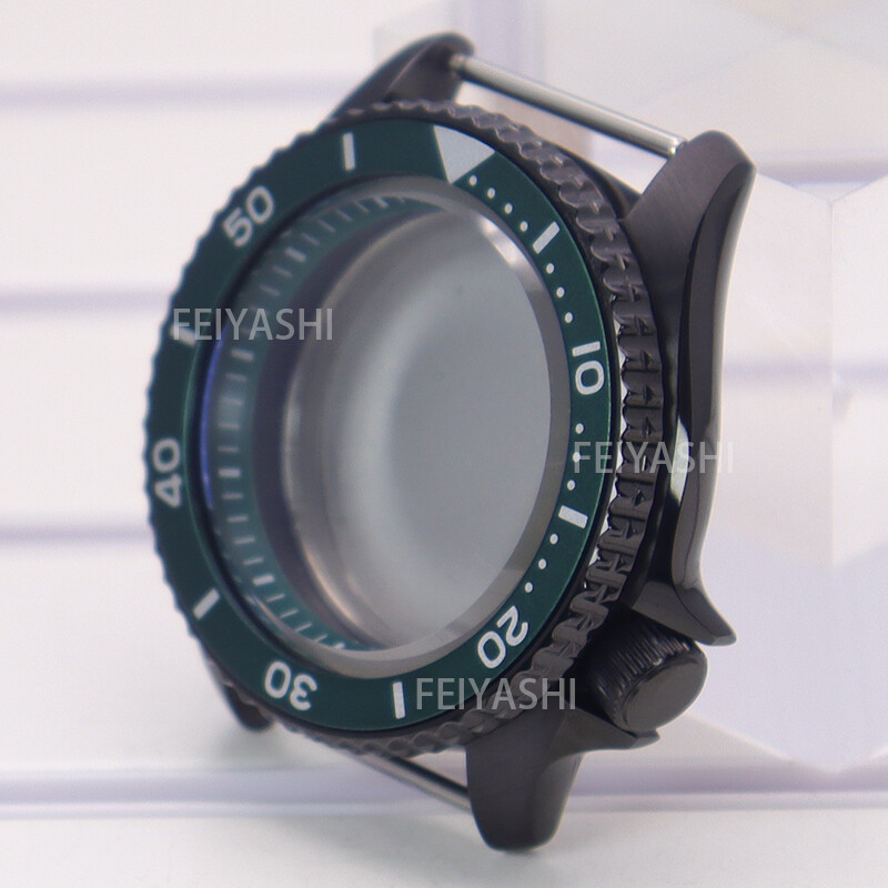 Black Steel Watch Case parts Skx007 mod Chapter Ring For Seiko nh34 NH35 nh36 38