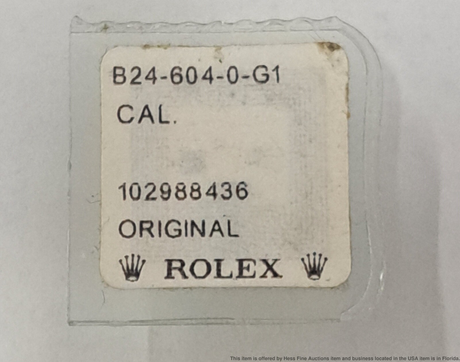 Genuine Rolex Sealed Crown B24-604-0-G1 102988436