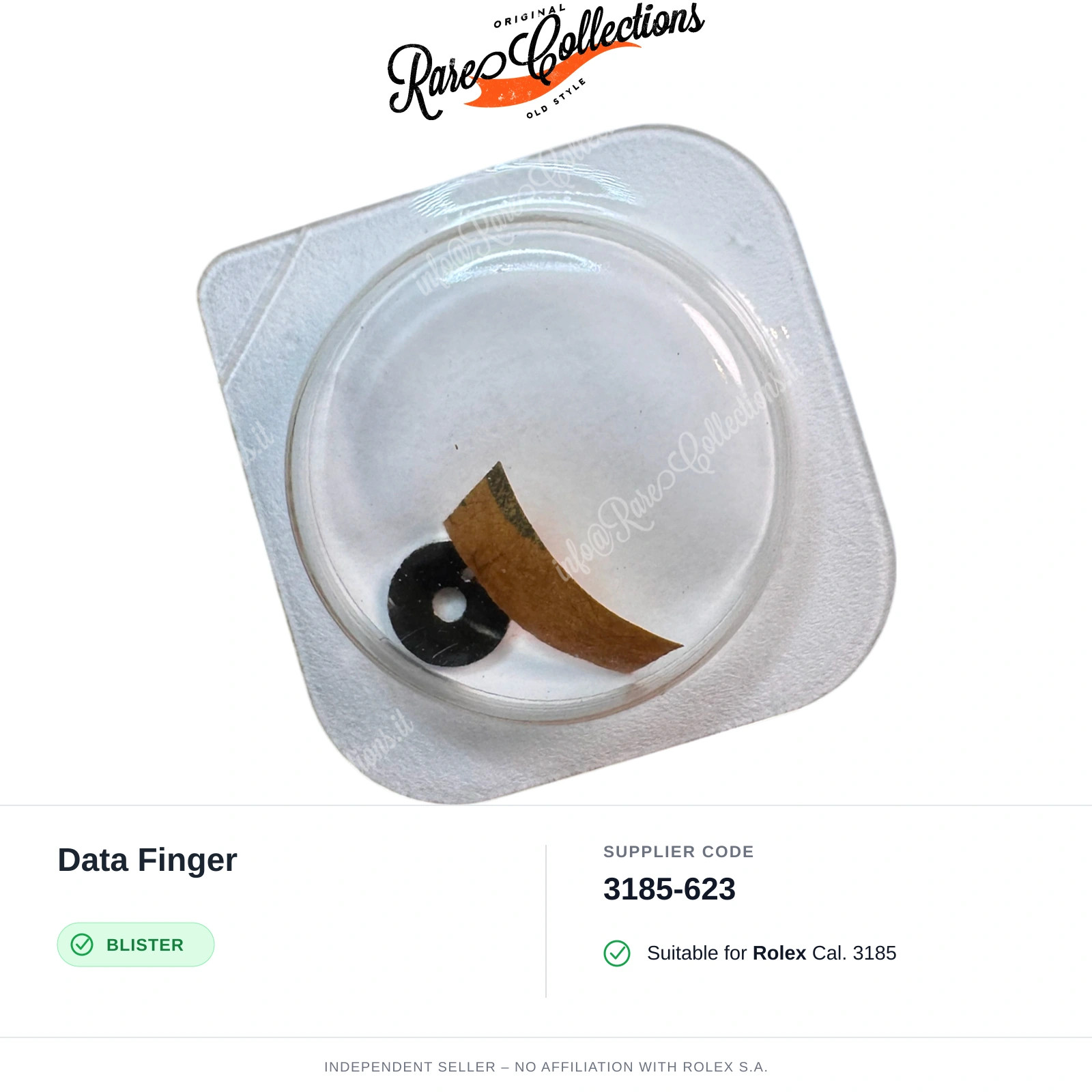 Data Finger for Rolex (cod. 3185-623) — New Blister NOS NOS X1