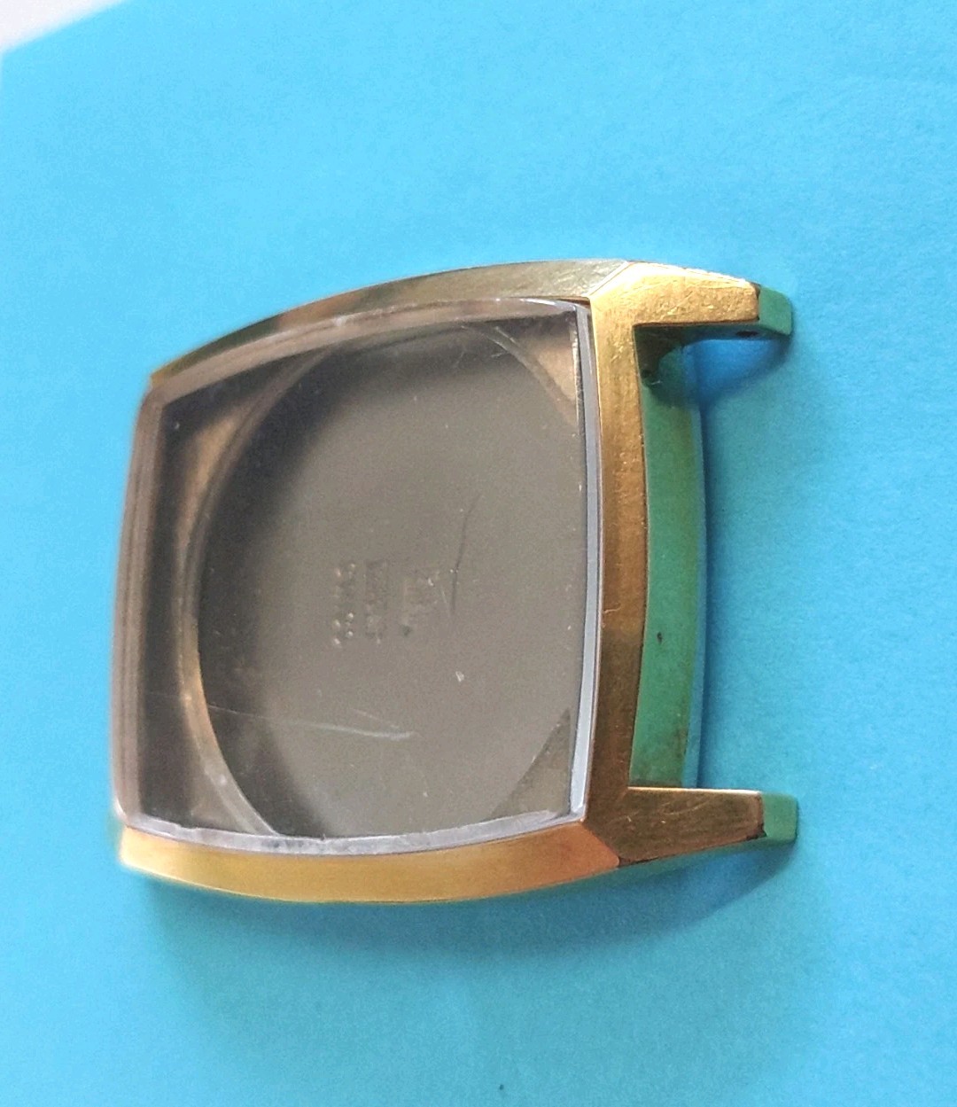 Bulova Tank N3 Gold Electroplated Tonneau Case. HIH7492.#3 566577. 13.5x33mm.