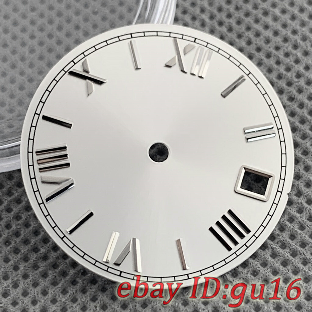 28.5mm sterile black blue green white watch Dial and hands fit NH35 movement