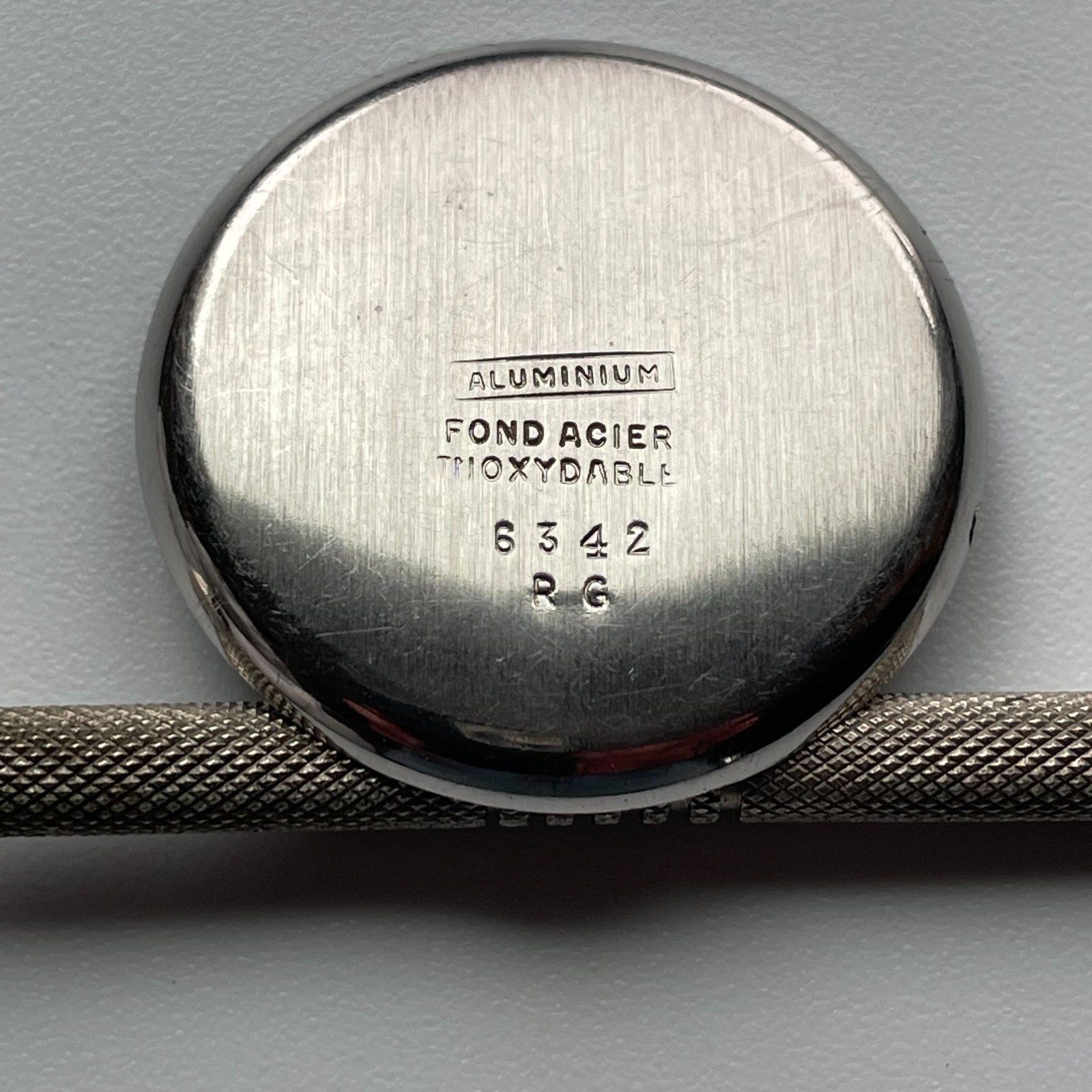 Vintage S. FRISCH Watch Case Back SWISS Aluminum 31.4mm Parts Repair