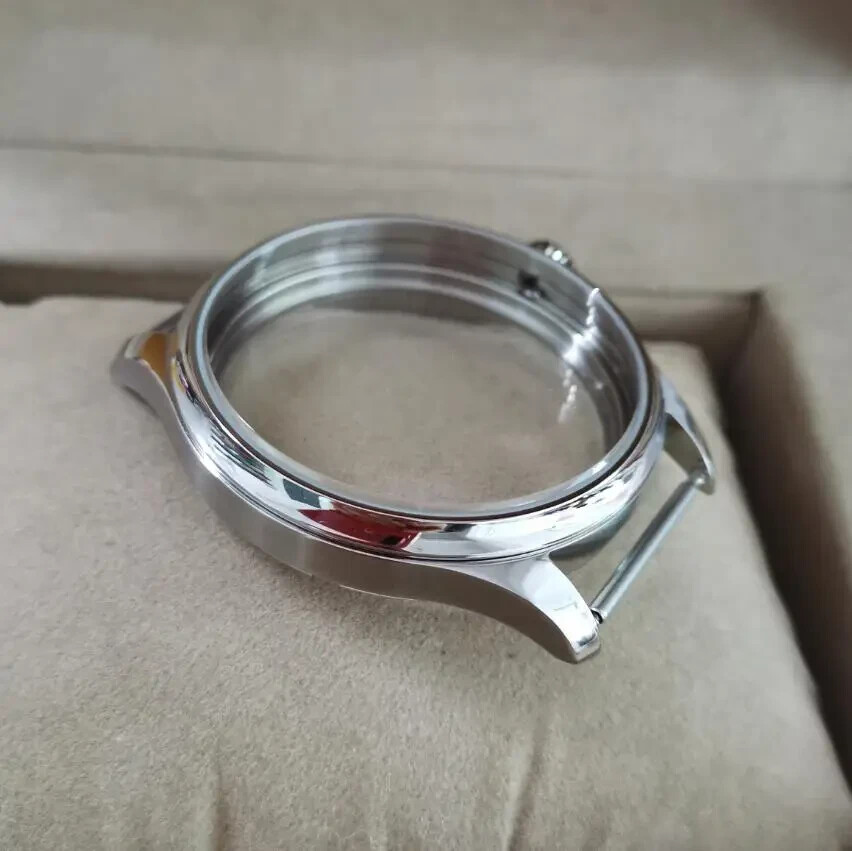 44mm Sterile 316L Steel Watch Case fit ETA 6497/6498 Tianjin ST36 Movement