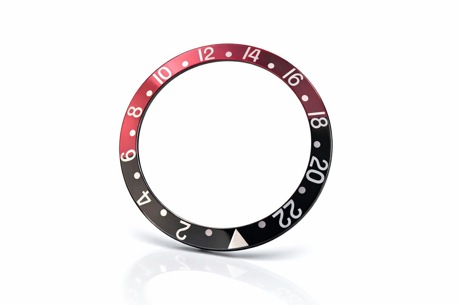 Ceramic GMT Bezel Insert 38mm – Root Beer Burgundy/Black | Premium Gloss Finish