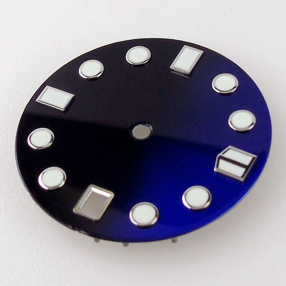 28.5mm Black White Green Watch Dial For NH35A NH36A 3 3.8 4.1 o’clock Crown