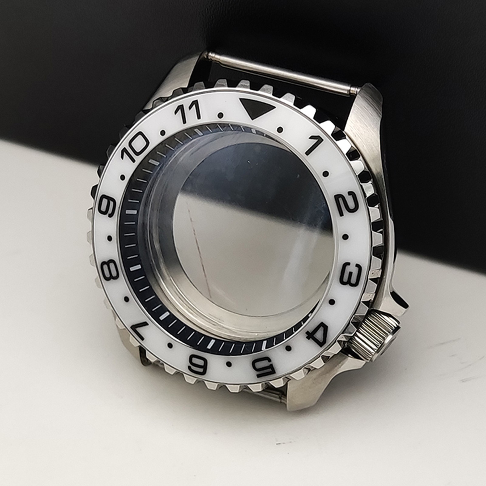 42mm Steel Watch Case Sapphire Glass Modifications for NH35/36/4R/7S Movement