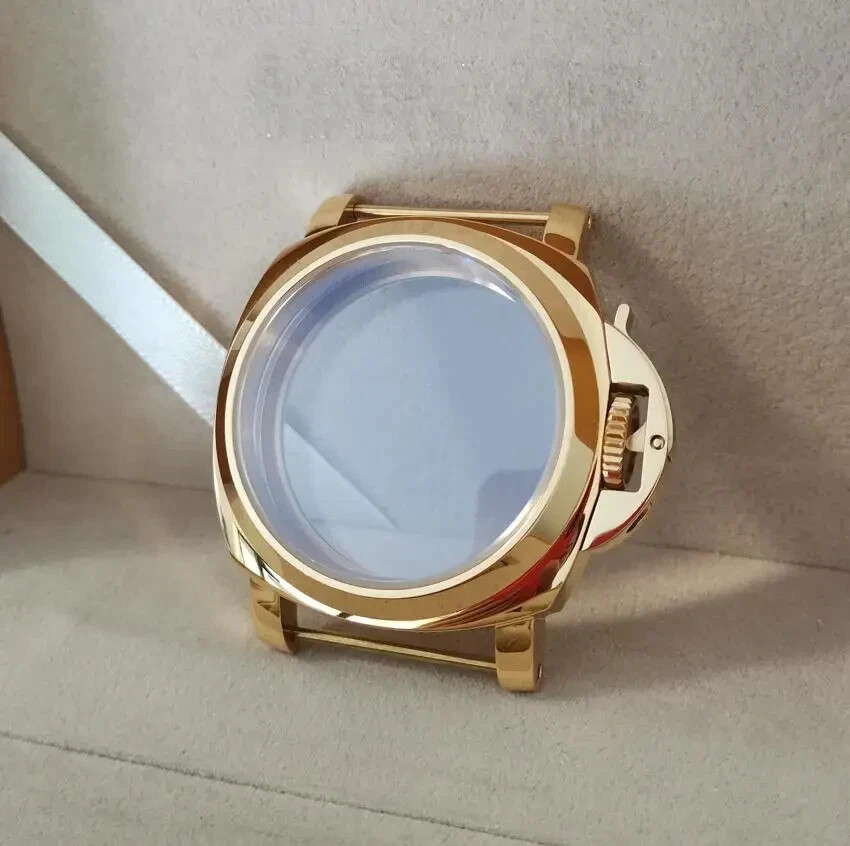 44mm 316L Stainless steel watch case fit ETA6497 6498 ST3600 Manual movement