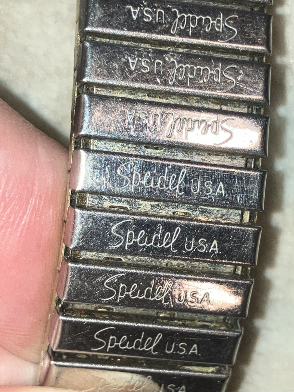 LOT Vintage Watch Wristwatch Parts Pins Bands Links Speidel Kreisler Leather