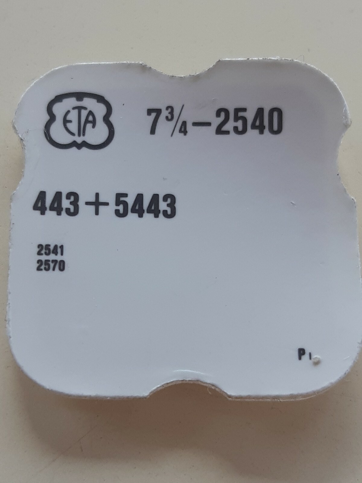 ETA Cal 2540 setting wheel 1 x single Swiss Made Old New Stock Free Post