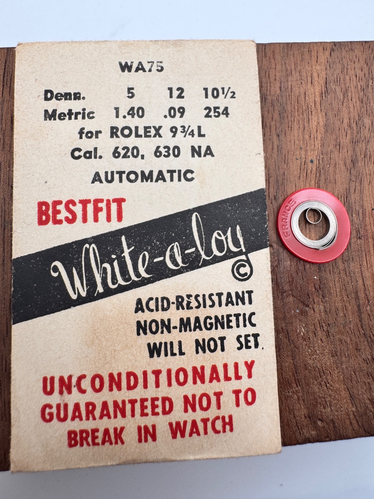 NOS Mainspring For Rolex 620, 630 Automatic watch parts repair ALLOY