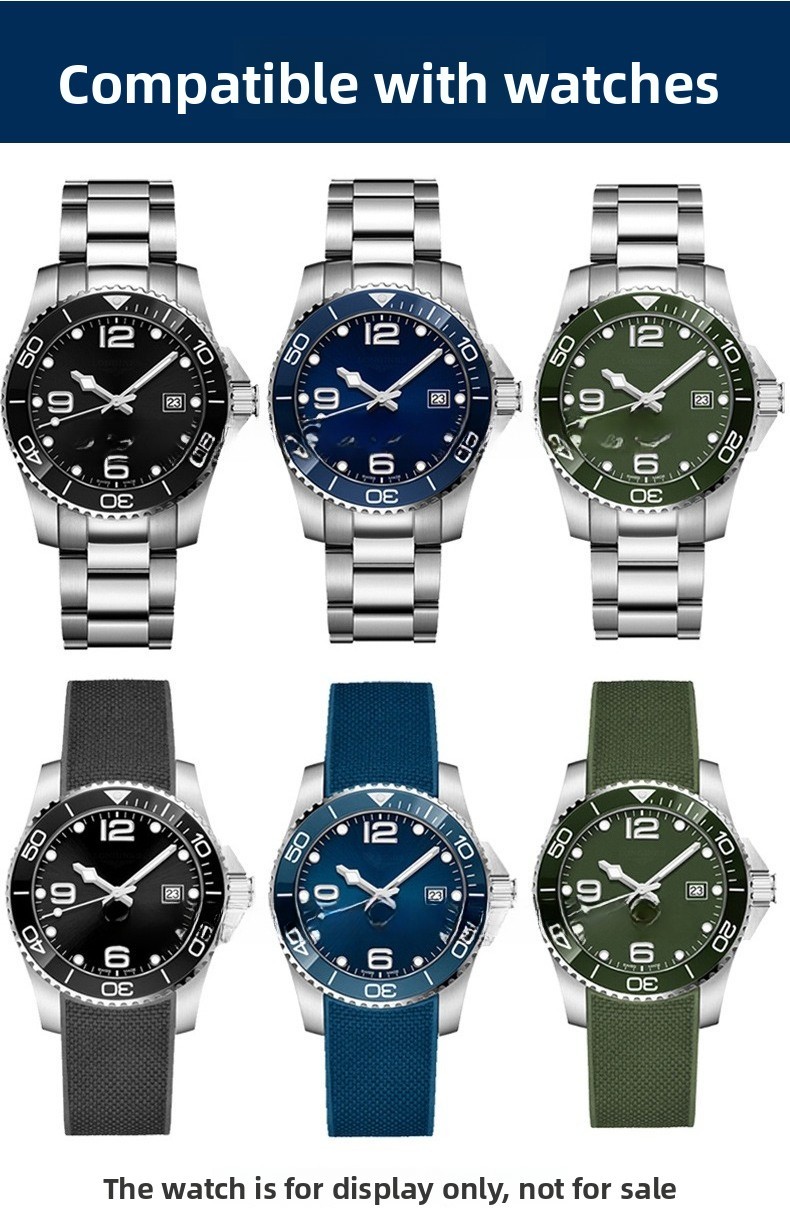 For Longines HydroConquest L3.781 High-end Ceramic Bezel 41 43 Watch Accessories