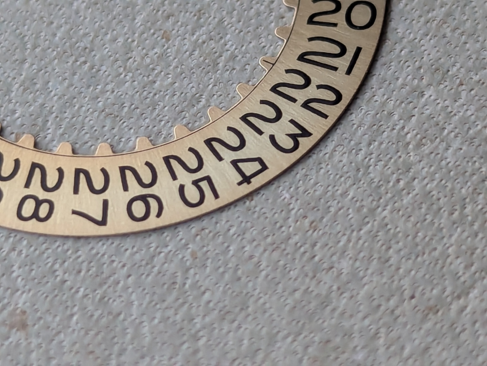Genuine Vintage Rolex Champagne Date Wheel w/Flat Top 3’s,Open 6 & 9’s EXCEPT 26