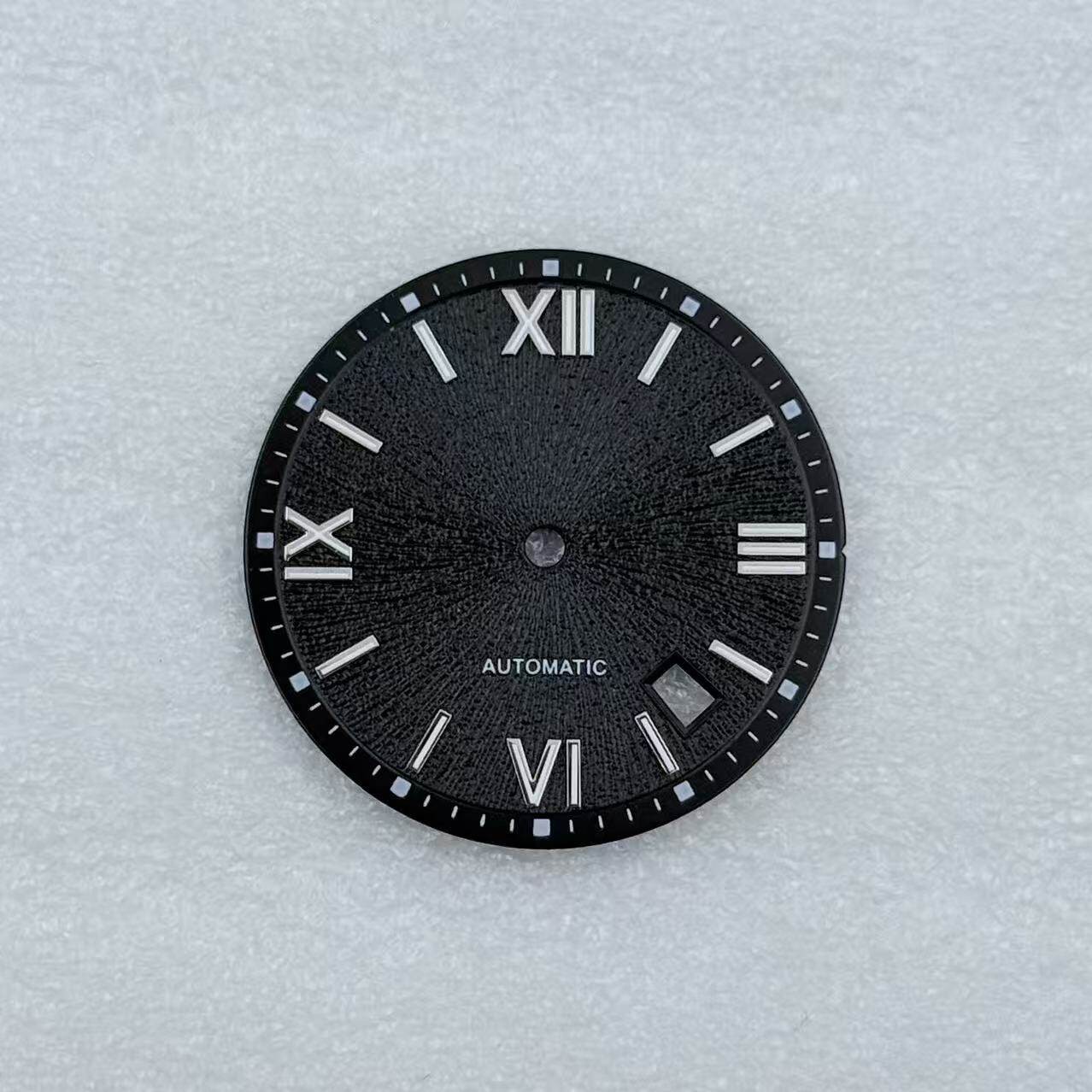 New NH35 Dial 31.8mm Black Purple Fit NH35/36 Movements Watch Accessories