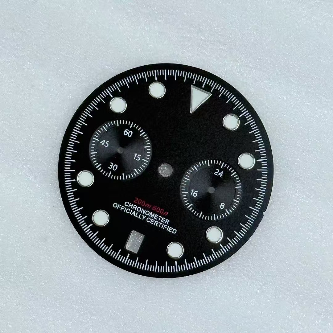 32.5mm VK64 Dial Green High-luminous Suitable for VK63/VK64 Movement Watch Parts