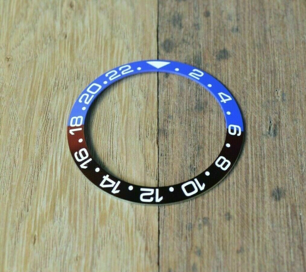 New Bezel Ceramic Insert For Rolex GMT MASTER II 16700 16710 16760 Enrgaved