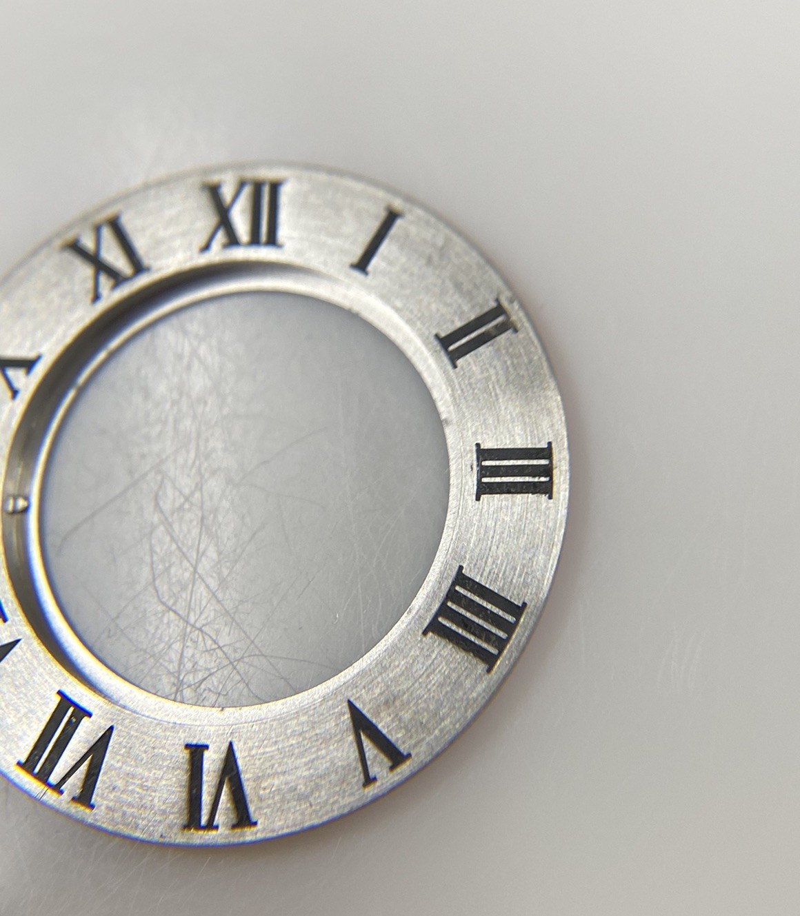Original Cartier 21 Must de Cartier 1330 Roman Numeral Bezel Insert