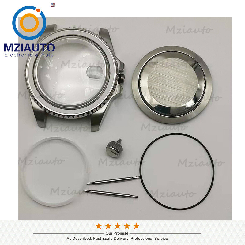 40mm For NH35 NH36 4R35 4R15 SKX007 Movement Black Ceramic Bezel Watch Case