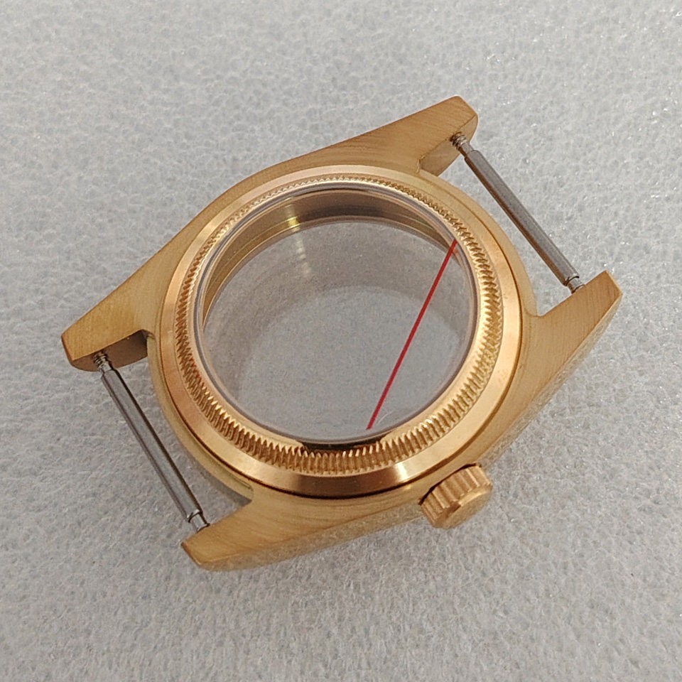36mm 39mm Gold Stainless Watch Case Sapphire for Nh35 NH36 Movement 28.5mm Dial