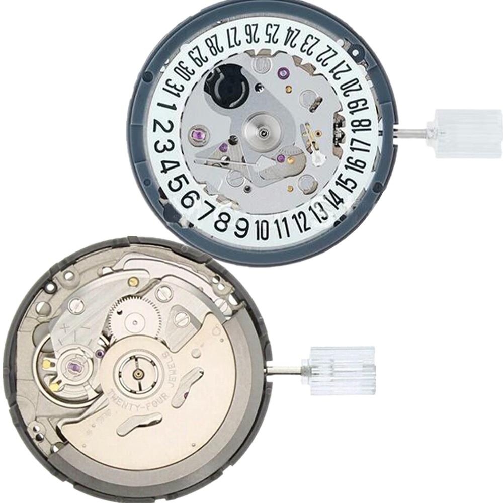24 jewels Automatic Watch Movement Watch Stem Crown Date at 6 For NH35A