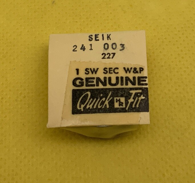 Seiko 241 003 SW Sec W&P By Quickfit Opened. NOS