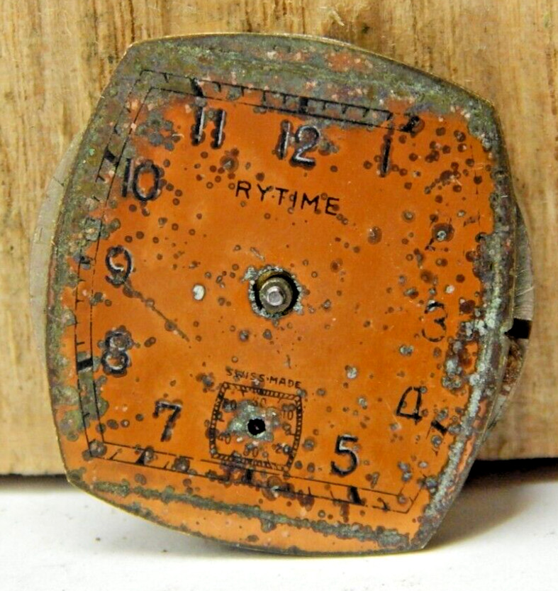 Vintage Rytime Meyer & Studeli 380 15 jewel men’s wrist watch movement with dial