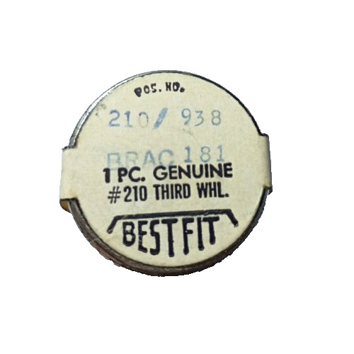 Brac 181 Third Wheel Complete watch part #210/938
