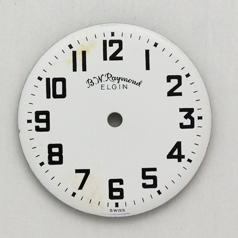 ELGIN B.W. Raymond Swiss 29.6mm Metallic Vintage NOS Watch Dial 1960’s – Issue