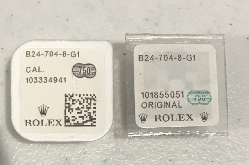 Rolex Crown 24-704-8 18K Yellow Gold For Submariner New Sealed Genuine