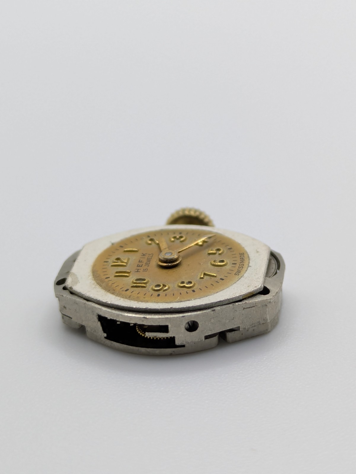 FHF 60 HEFIK Speedwell Manual Wind Watch Movement Swiss Made 15 Jewels Untested