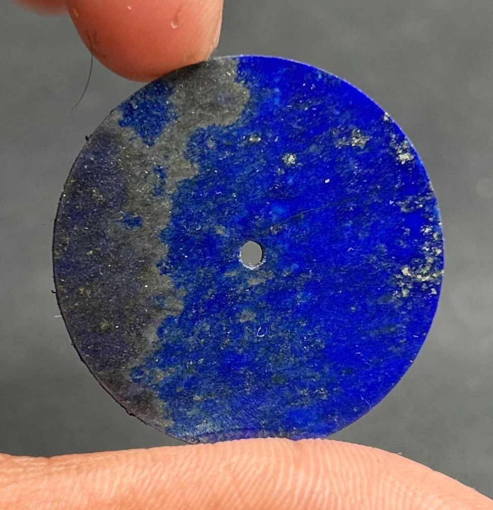 Blue Lapis lazuli Watch Dial: 33 mm Gemstone Watch dial Watch Face Flat Disk