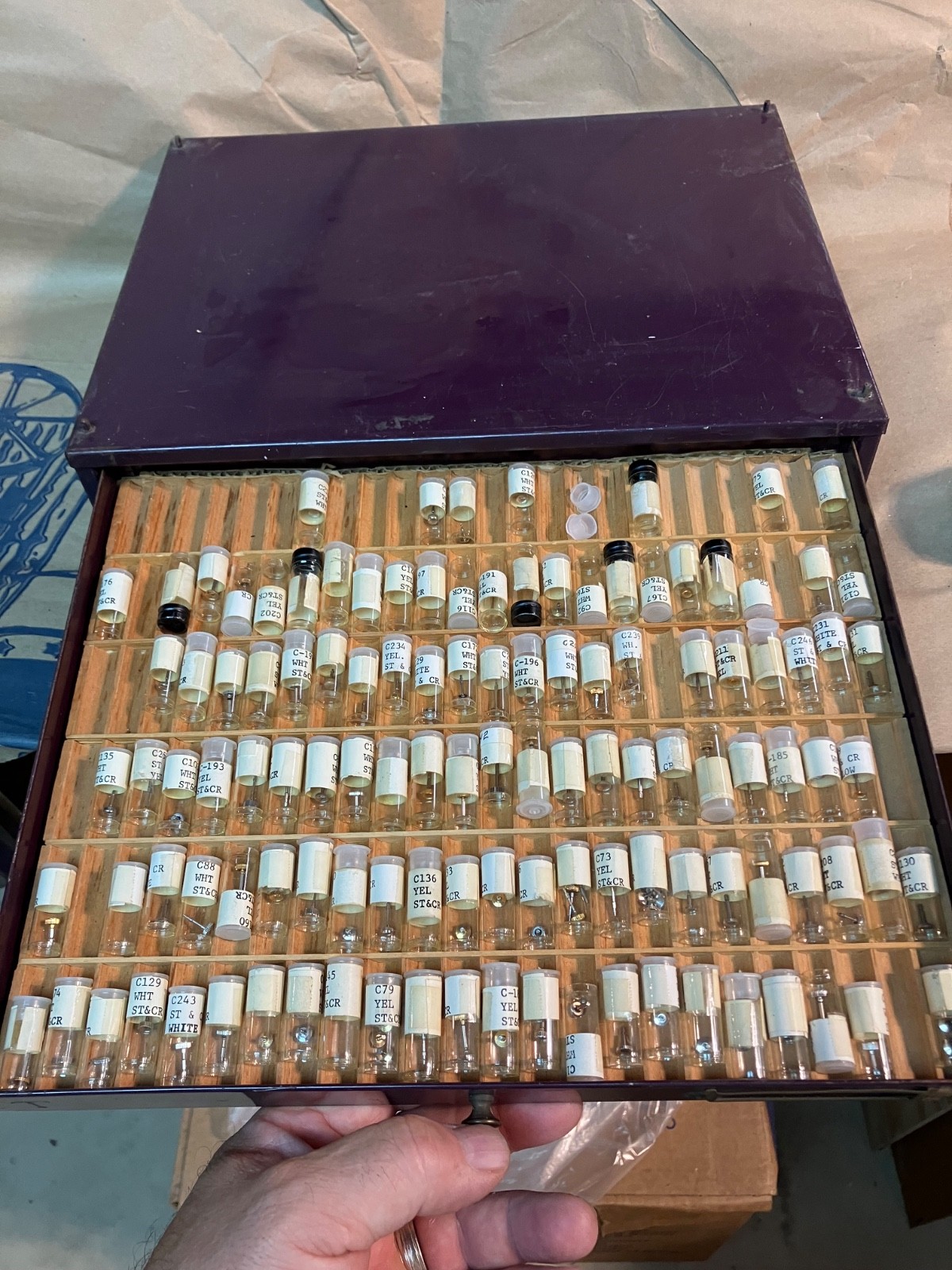 Vintage Watch stem and crown repair kit / 200 parts