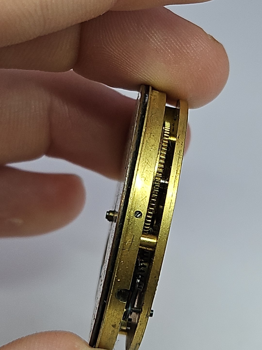 ENGLISH WATCH CO LONDON POCKET WATCH MOVEMENT 16j 43.1mm For Parts/Repair