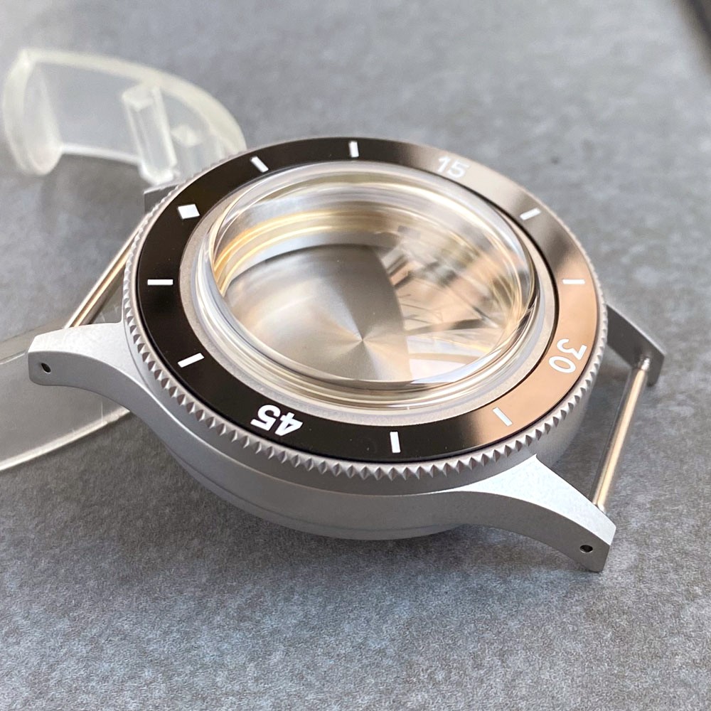 Sandblasted 40mm Diving Watch Case Dial Fit NH34 NH35 NH38 ETA2824 PT5000 SW200