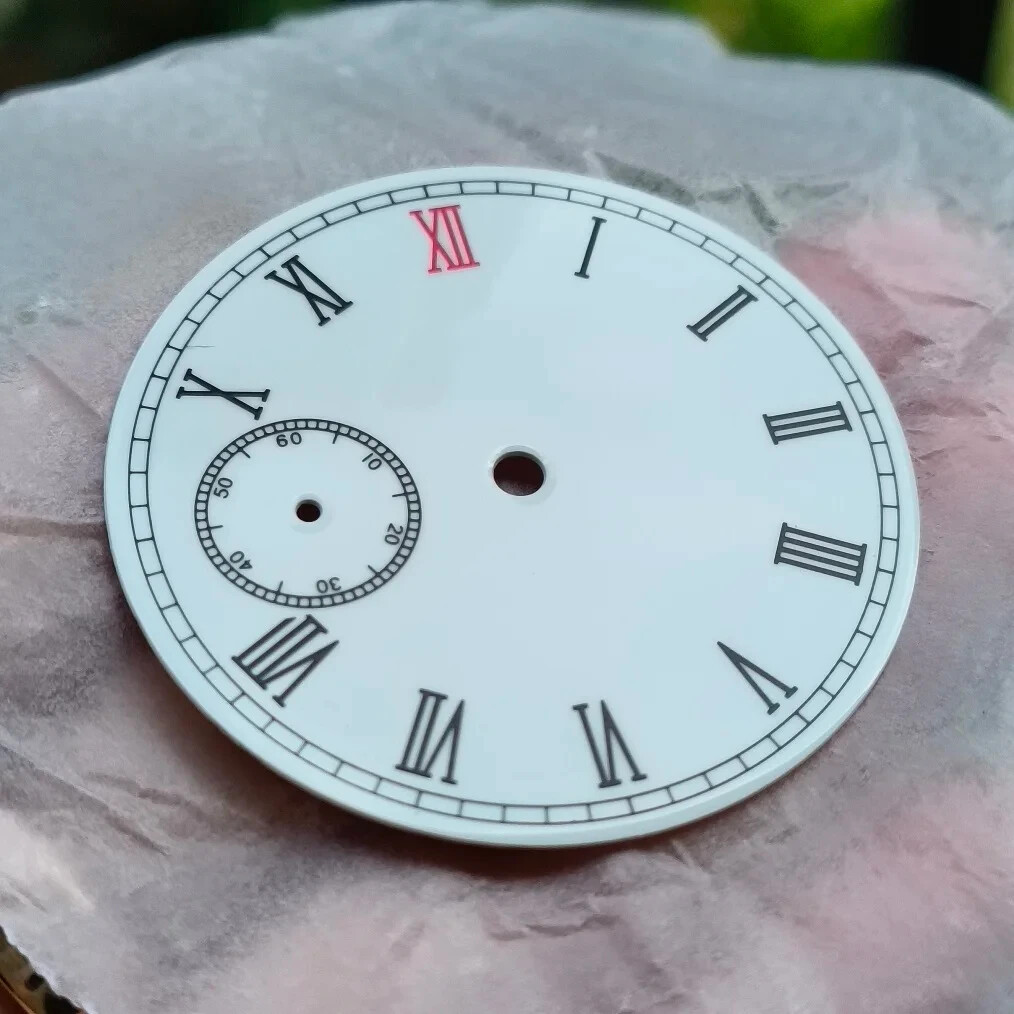 38.9mm Watch Dial Wristwatch Plate 9 o’clock for ST3600 or ETA6497 Movements