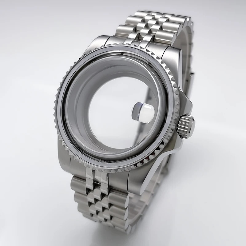 40mm NH35 Watch Case Jubilee Sub GMT Stainless Steel Sapphire Strap NH36