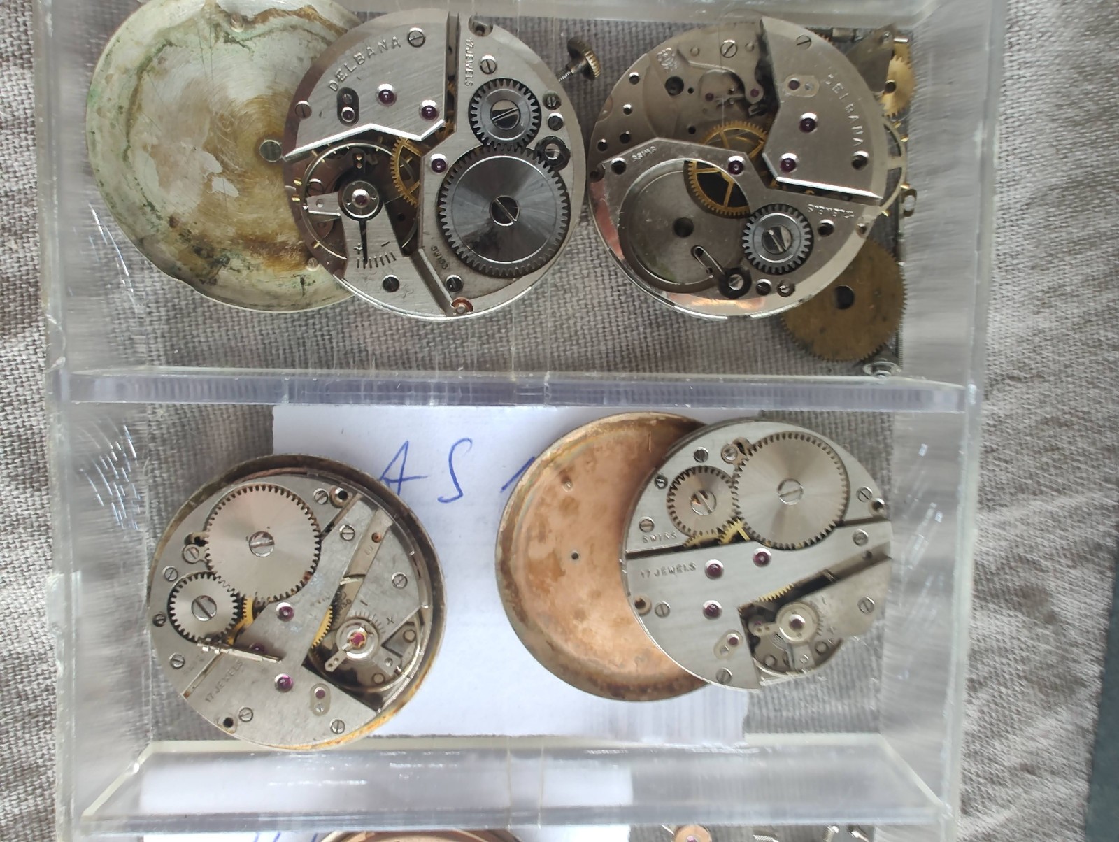 Watch Repair Lot 11 Movements Unitas UT 6310 AS 1130 Swiss Parts