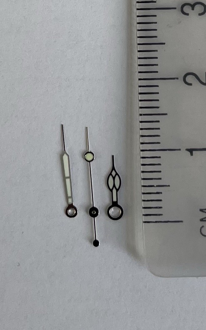 ETA 2824 Silver Cathedral Style Watch Hand Set For ETA 2824 2750 952.033 Etc