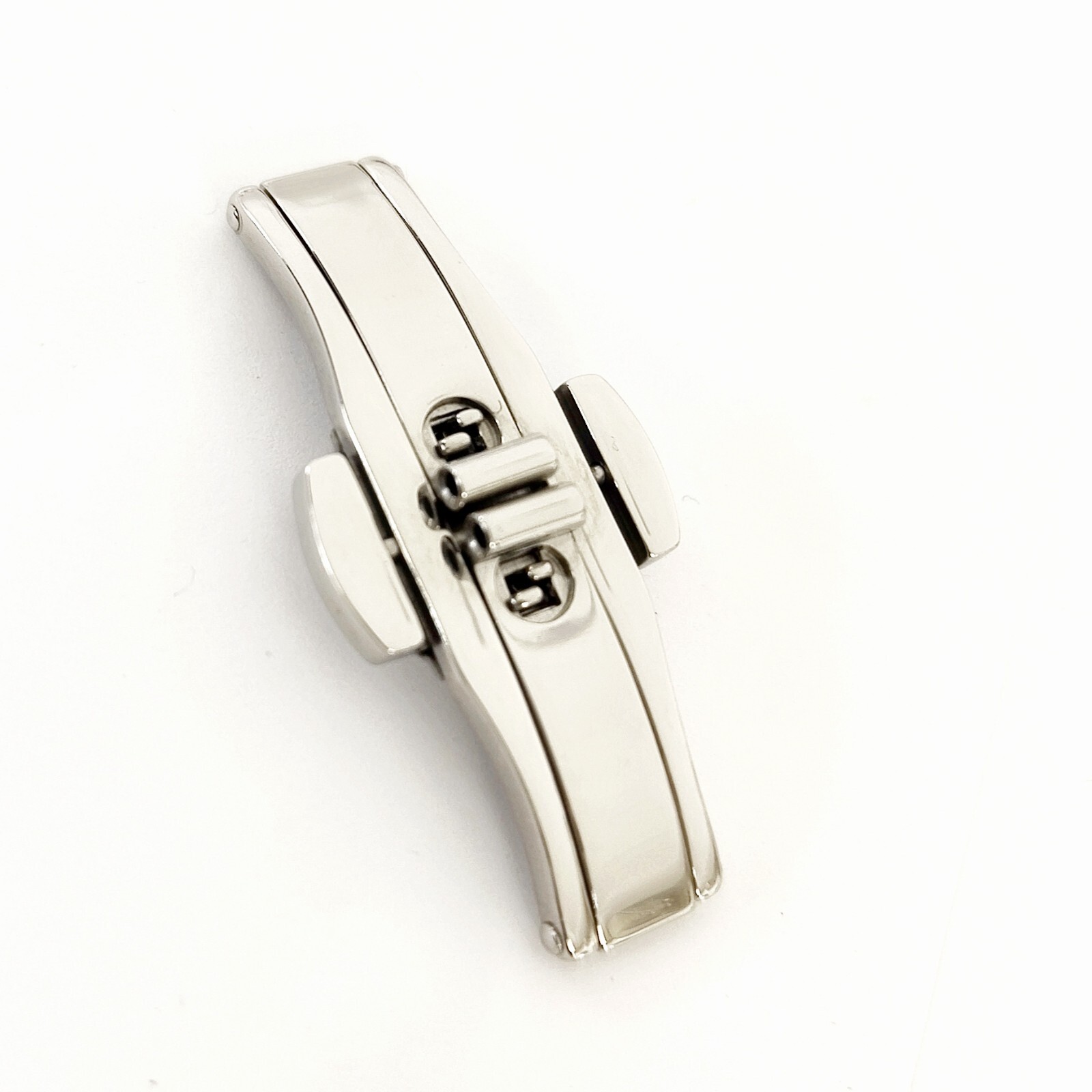 Stainless Steel Push Button Butterfly Deployment Watch Clasp Buckle 5×19 mm