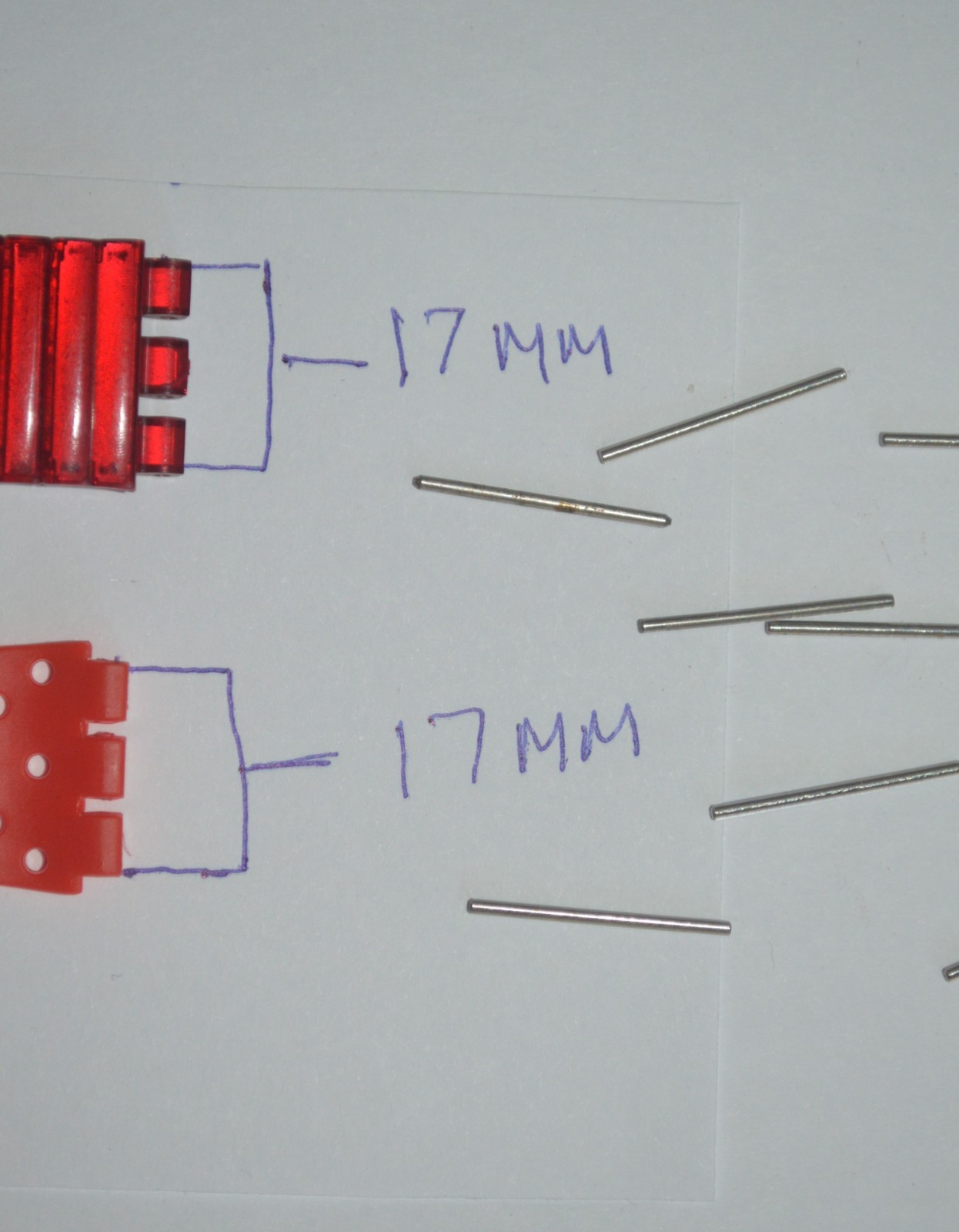 Swatch Watch 10 Metal Pins 5 For 17mm Straps 5 for 12mm Swatch Watch Circa 1990s