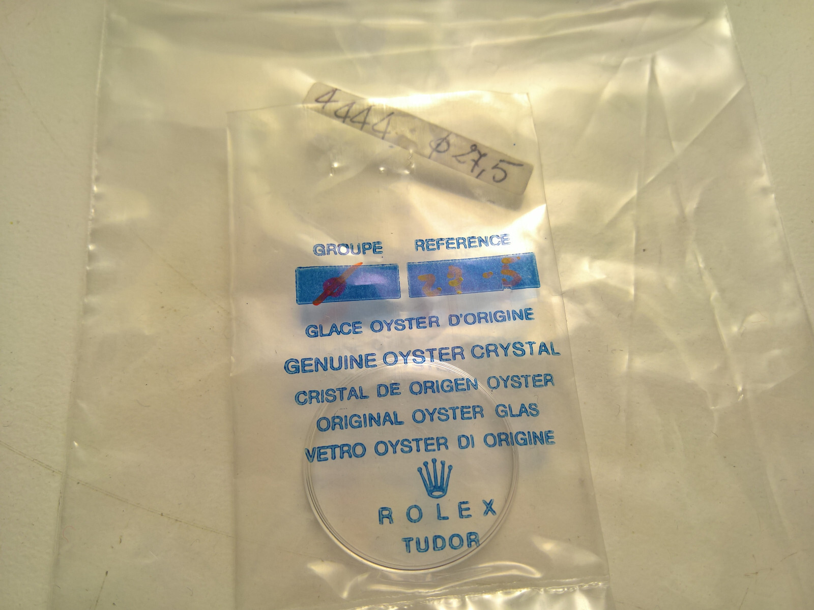 ULTRA RARE VINTAGE ROLEX OYSTER ROYAL 4444 PLEXY GLASS NOS GENUINE 100%