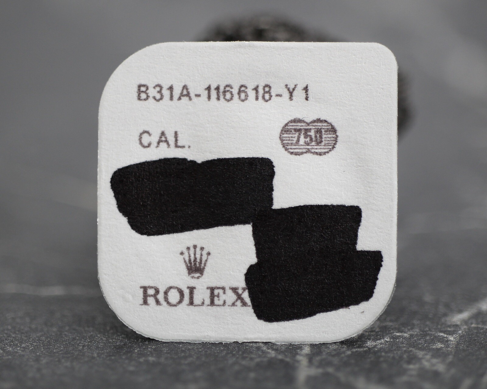 BRAND NEW Rolex 31A-116668 Chromalight Lume Bezel Insert Dot Yellow Gold 116618