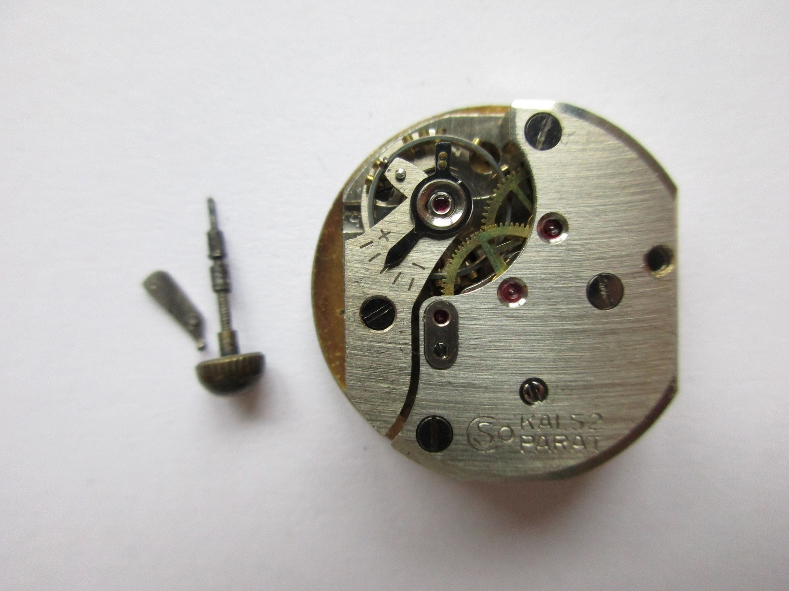 Parat cal. 52 manual wind Germany watch movement – for parts