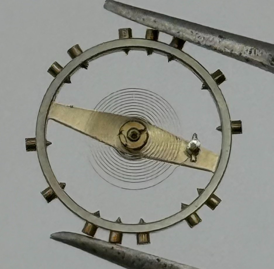 AS 984 Balance Wheel Complete And Spring 10½’’’ 30 M Watch Movement Parts NOS